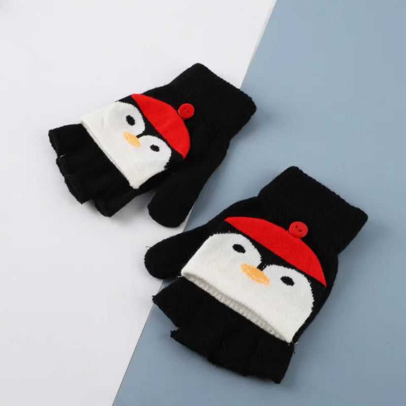 Wholesale 12pcs Christmas Minute Hand Knitted Cashmere Children's Gloves